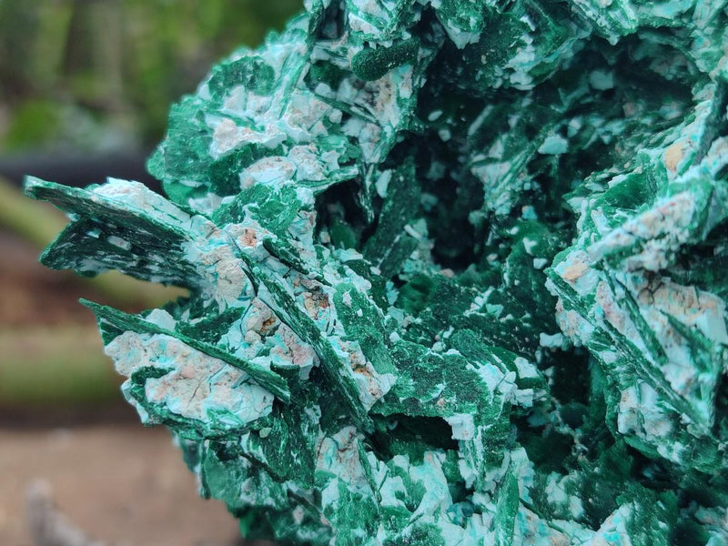 Natural Large Rare Malachite Pseudomorph Specimen with Associated Minerals x 1 From Kolwezi, Congo - Toprock Gemstones and Minerals 
