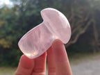 Polished Gemmy Rose Quartz Mushrooms x 6 From Madagascar - Toprock Gemstones and Minerals 