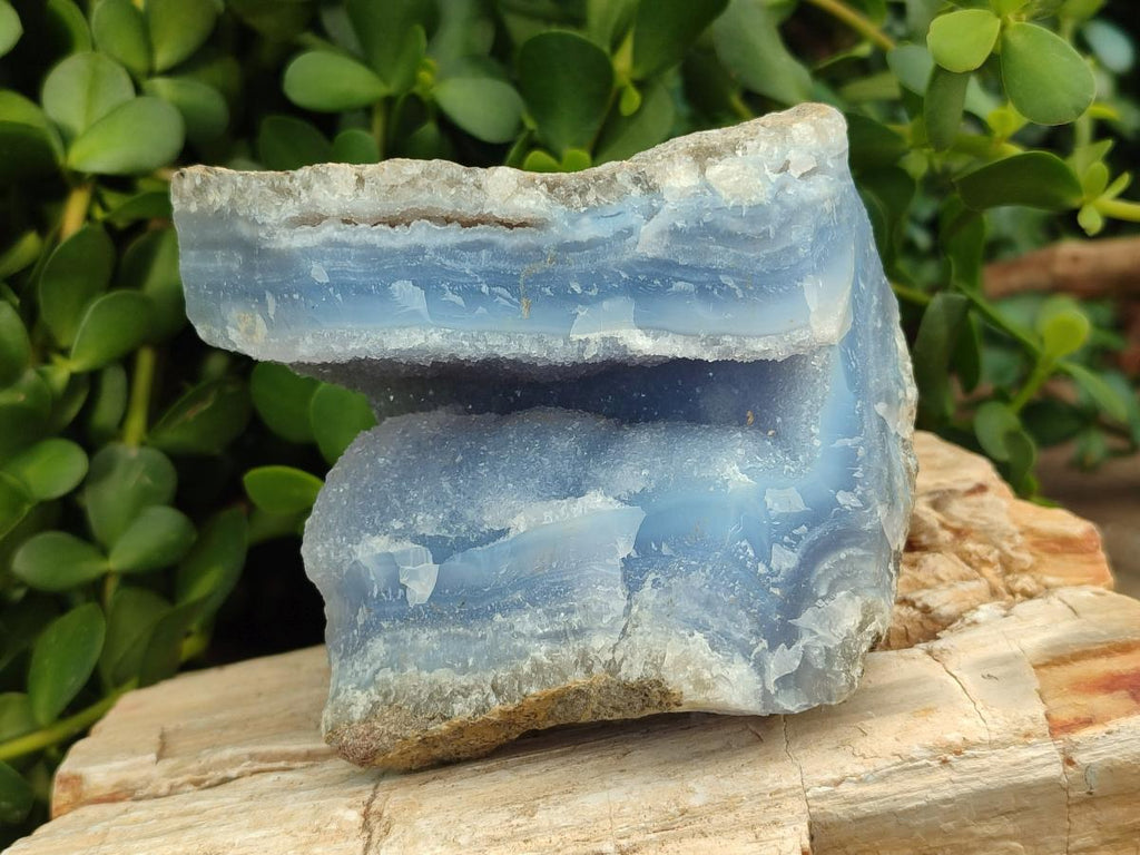 Natural Blue Lace Agate Geode Specimens x 6 From Nsanje, Malawi - Toprock Gemstones and Minerals 