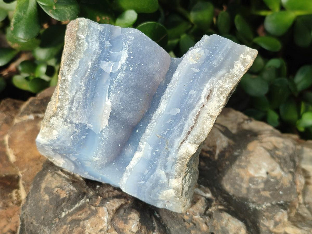 Natural Blue Lace Agate Geode Specimens x 6 From Nsanje, Malawi - Toprock Gemstones and Minerals 