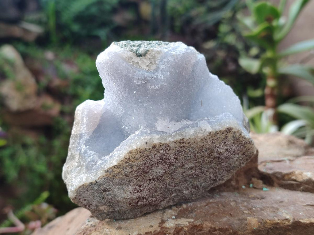 Natural Blue Lace Agate Geode Specimens x 6 From Nsanje, Malawi - Toprock Gemstones and Minerals 