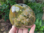 Polished Green Opal Standing Display Pieces x 2 From Betroka, Madagascar - Toprock Gemstones and Minerals 