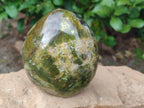 Polished Green Opal Standing Display Pieces x 2 From Betroka, Madagascar - Toprock Gemstones and Minerals 