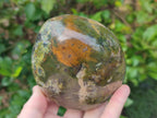 Polished Green Opal Standing Display Pieces x 2 From Betroka, Madagascar - Toprock Gemstones and Minerals 