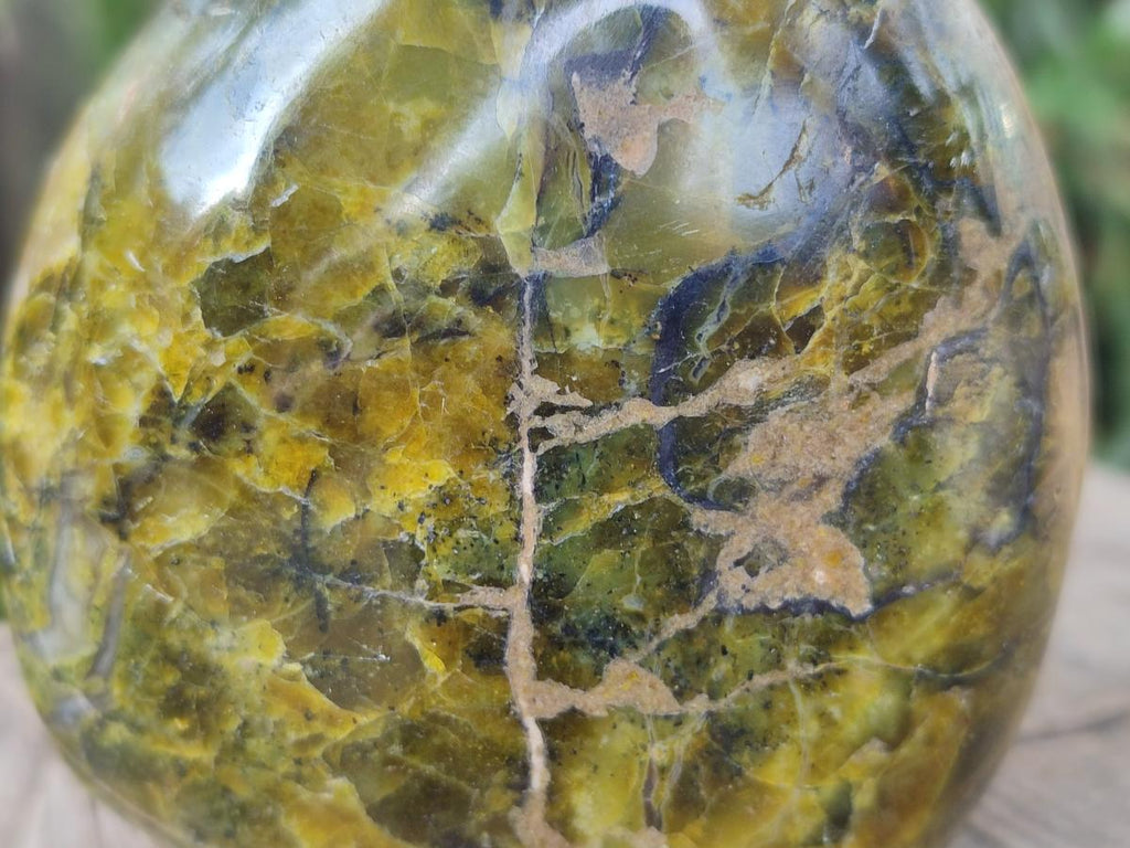Polished Green Opal Standing Display Pieces x 2 From Betroka, Madagascar - Toprock Gemstones and Minerals 