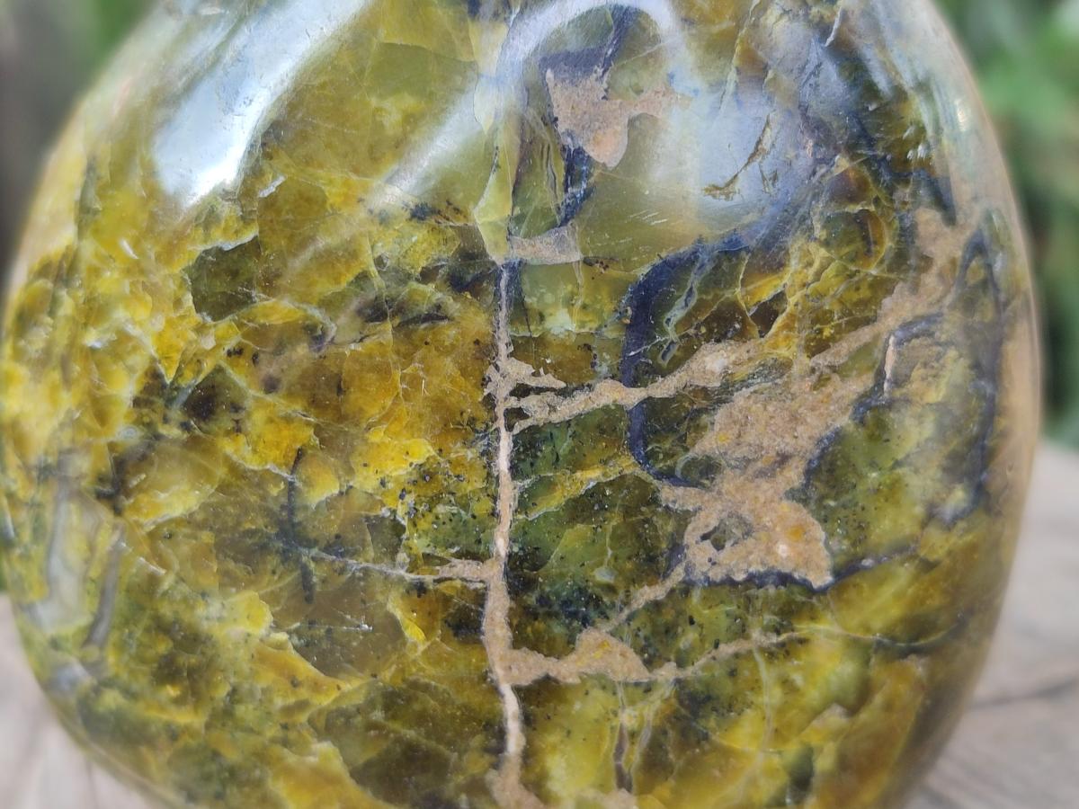Polished Green Opal Standing Display Pieces x 2 From Betroka, Madagascar - Toprock Gemstones and Minerals 