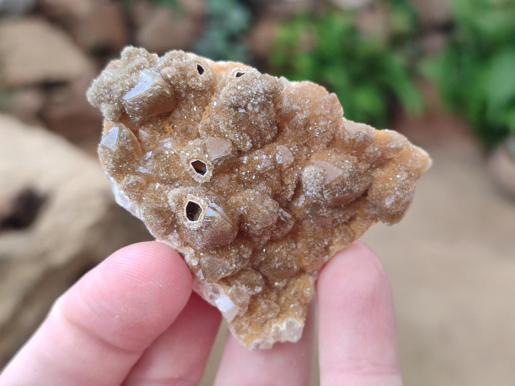 Natural Small Golden Limonite Quartz Crystal Cluster Plates x 35 From Solwezi, Zambia - Toprock Gemstones and Minerals 