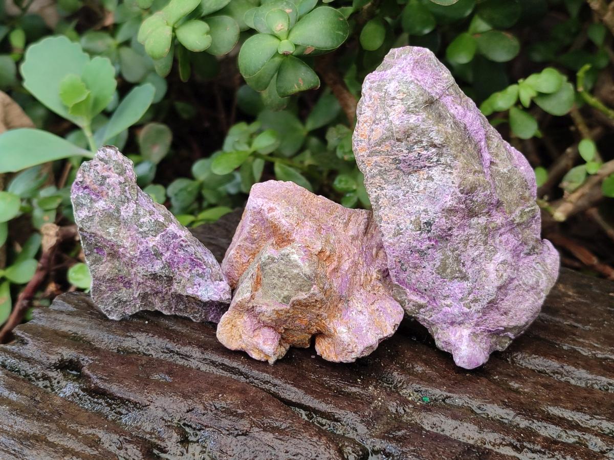 Natural Stichtite Cobbed Specimens x 2,02 Lot From Barberton, South Africa - Toprock Gemstones and Minerals 