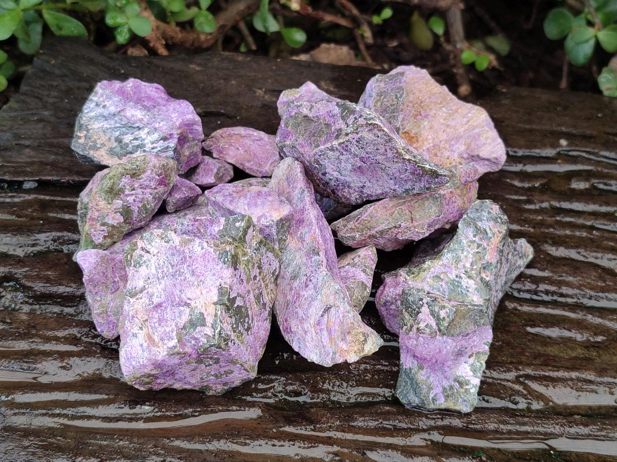 Natural Stichtite Cobbed Specimens x 2,02 Lot From Barberton, South Africa - Toprock Gemstones and Minerals 