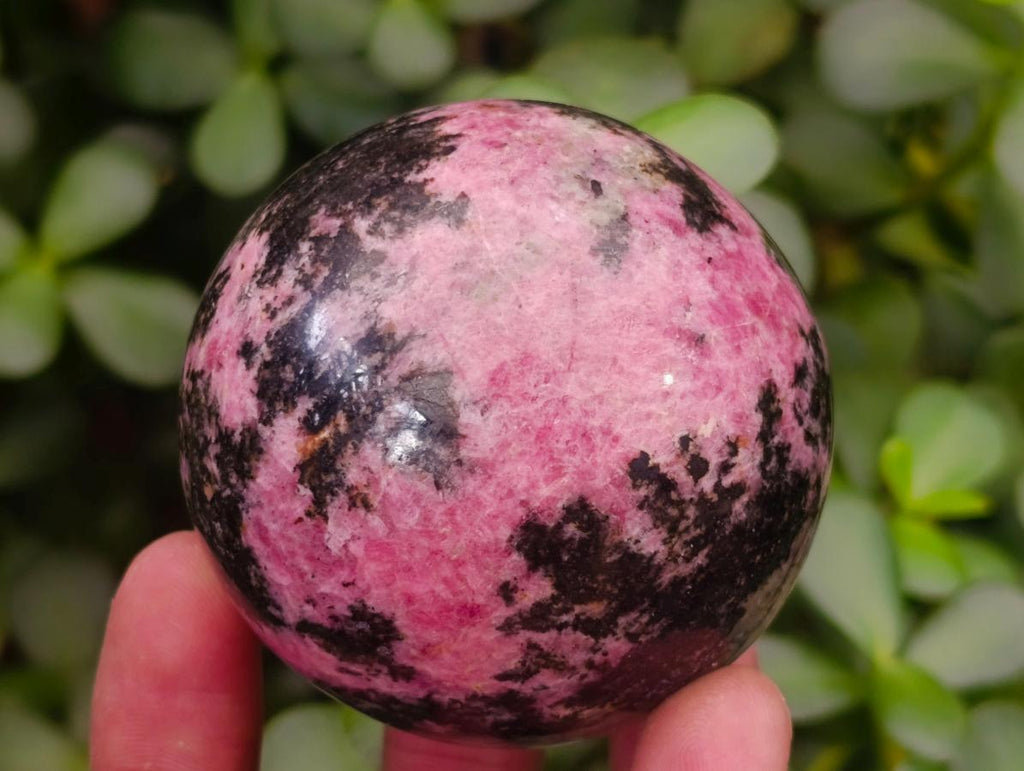 Polished Small Rhodonite Gemstone Spheres x 4 From Ambindavato, Madagascar - Toprock Gemstones and Minerals 