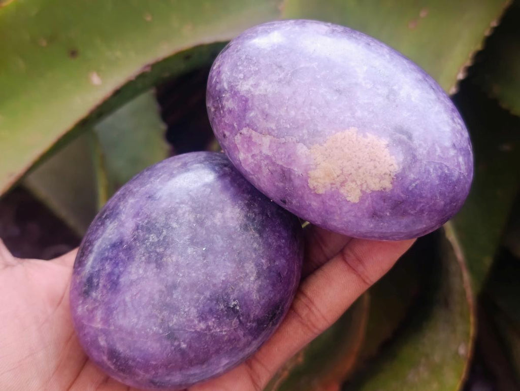 Polished Large Lepidolite Free Forms x 6 From Zimbabwe - Toprock Gemstones and Minerals 