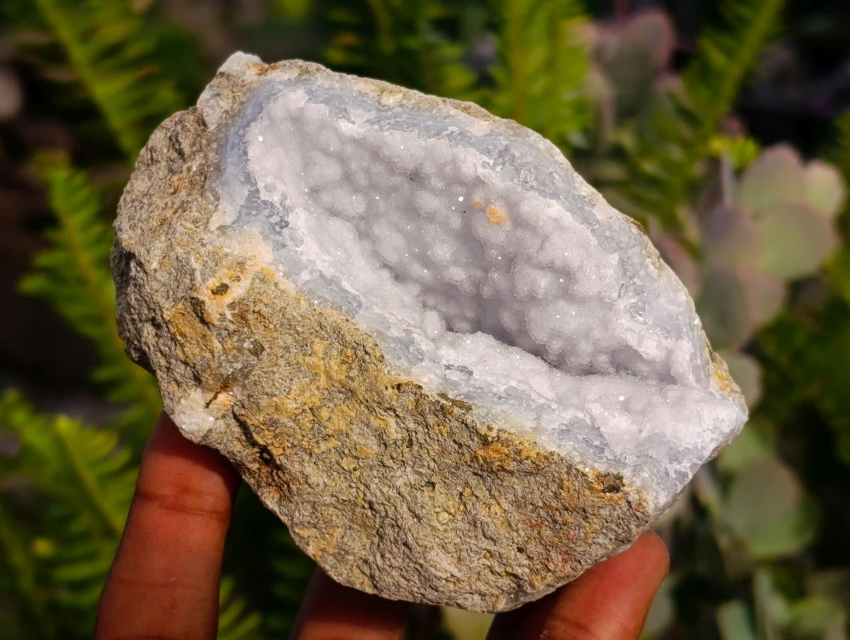 Natural Blue Lace Agate Geode Specimens x 12 From Nsanje, Malawi - Toprock Gemstones and Minerals 