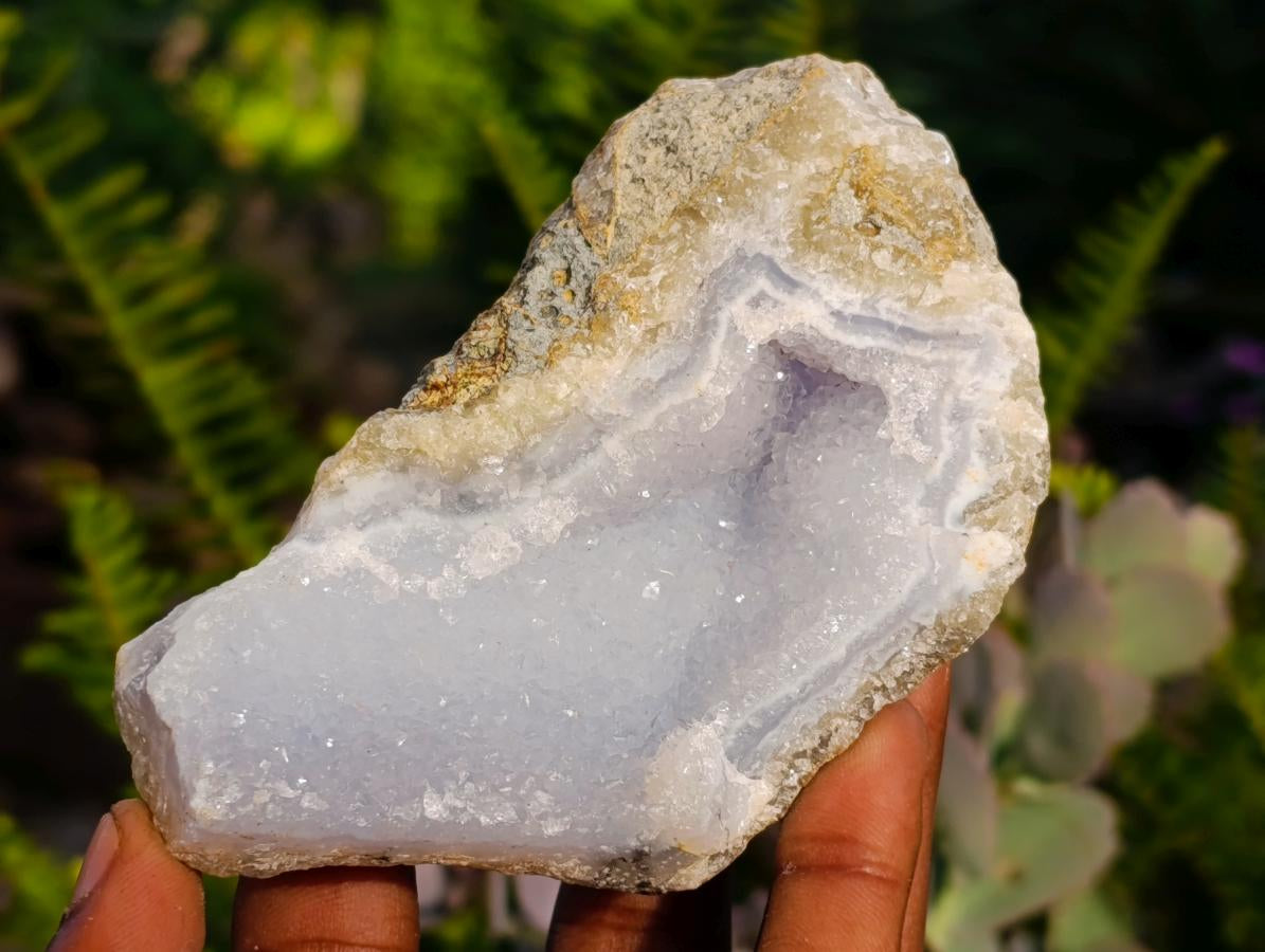 Natural Blue Lace Agate Geode Specimens x 12 From Nsanje, Malawi - Toprock Gemstones and Minerals 