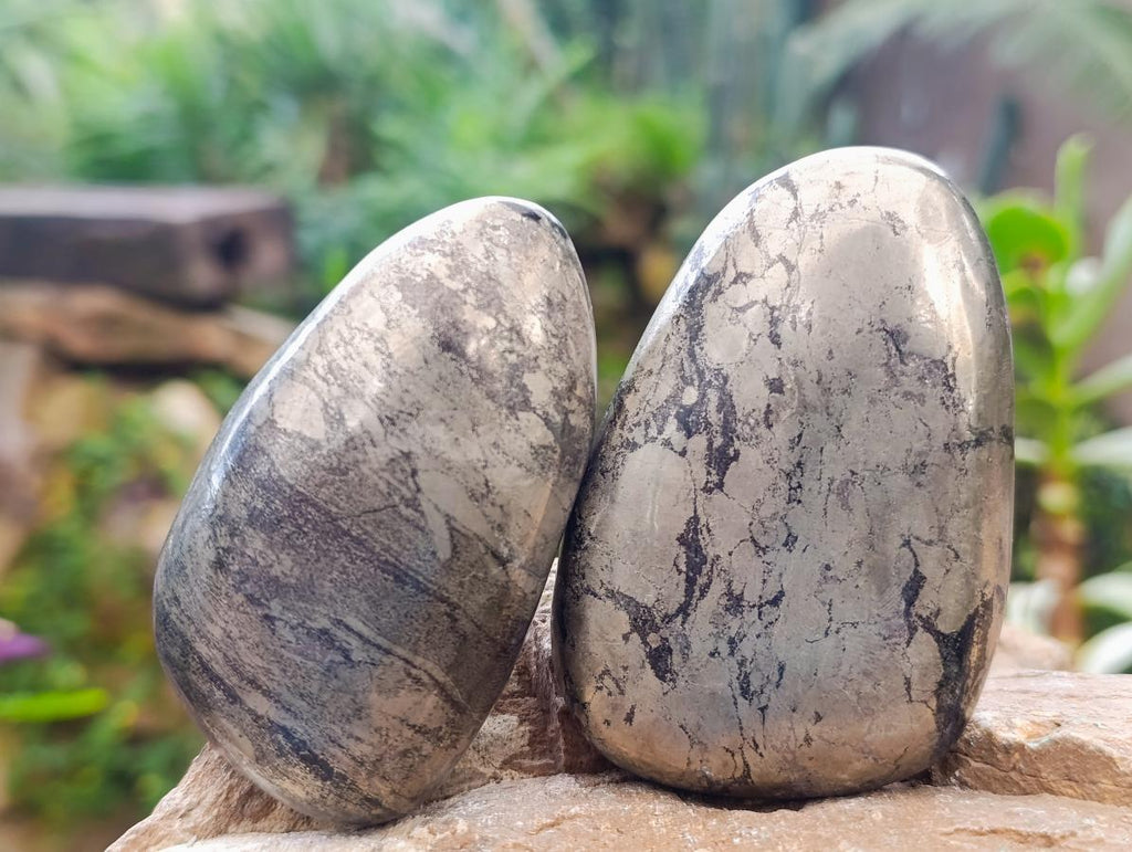 Polished Basalt Pharaoh Stone Free Forms x 12 From Iron Duke Mine, Zimbabwe - Toprock Gemstones and Minerals 