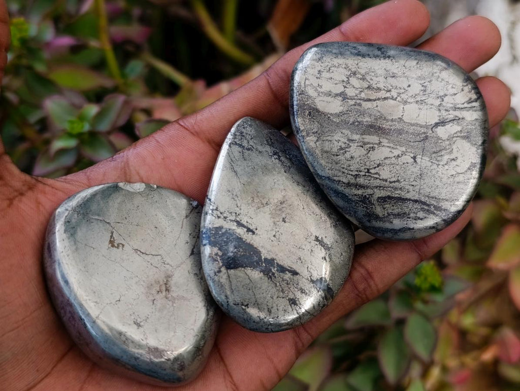 Polished Basalt Pharaoh Stone Free Forms x 12 From Iron Duke Mine, Zimbabwe - Toprock Gemstones and Minerals 