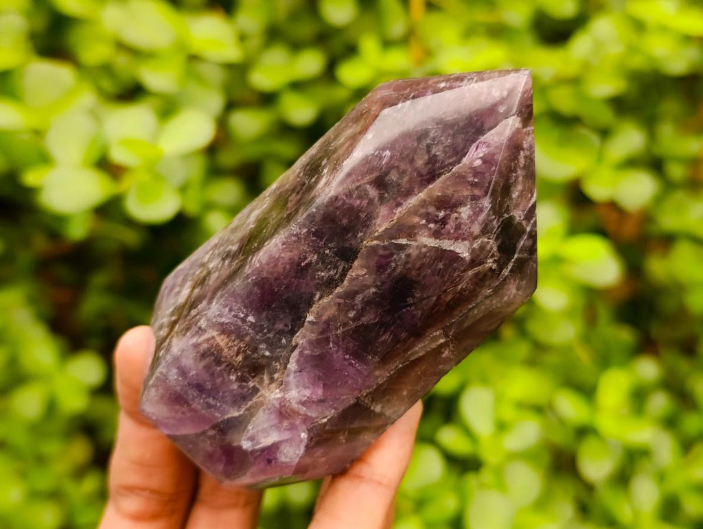 Polished Chevron Amethyst Display Crystals x 3 From Zambia - Toprock Gemstones and Minerals 