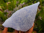 Natural Blue Lace Agate Plate Specimens x 3 From Nsanje, Malawi - Toprock Gemstones and Minerals 
