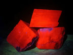 Natural Rhombohedral Sunset Orange Calcite Specimens x 12 From Spitzkop, Namibia - Toprock Gemstones and Minerals 
