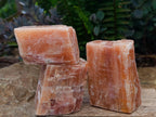 Natural Rhombohedral Sunset Orange Calcite Specimens x 12 From Spitzkop, Namibia - Toprock Gemstones and Minerals 
