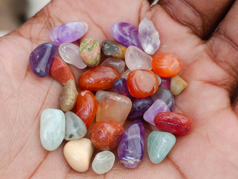 Polished Mixed Tumbled Stones Bags x 6 From Southern Africa - Toprock Gemstones and Minerals 