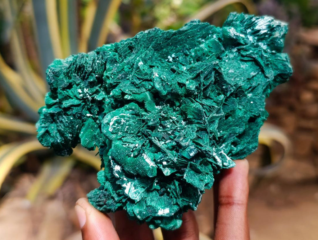 Natural Rare Malachite Pseudomorph Specimens with Associated Minerals x 2 From Kolwezi, Congo - Toprock Gemstones and Minerals 