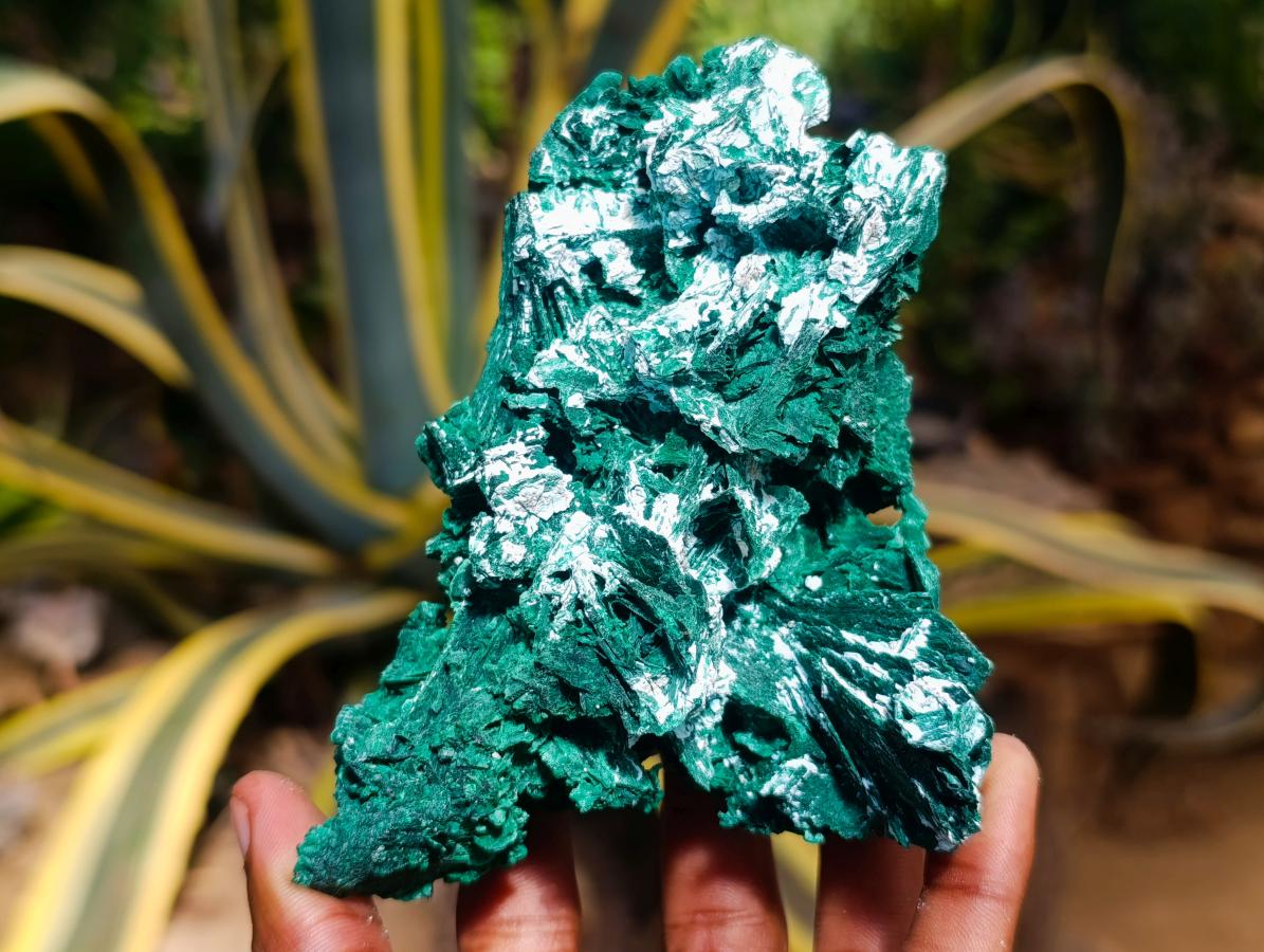 Natural Rare Malachite Pseudomorph Specimens with Associated Minerals x 2 From Kolwezi, Congo - Toprock Gemstones and Minerals 
