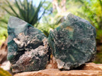 Natural Mtorolite Chrysoprase Plates x 6 From Mutorashanga, Zimbabwe - Toprock Gemstones and Minerals 