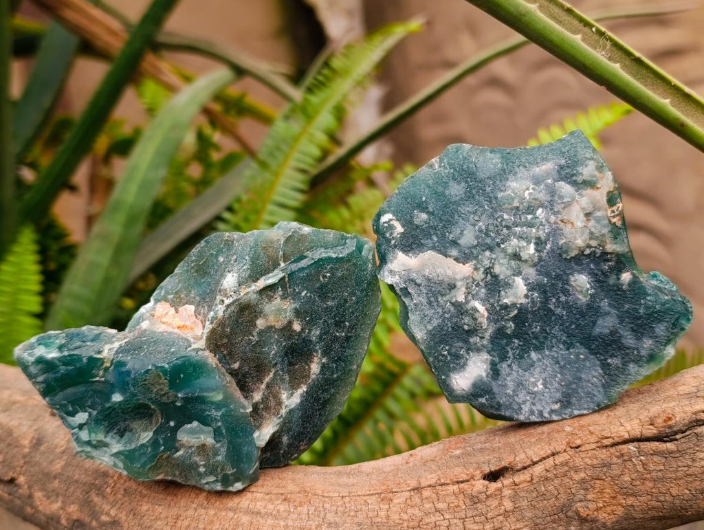 Natural Mtorolite Chrysoprase Plates x 6 From Mutorashanga, Zimbabwe - Toprock Gemstones and Minerals 
