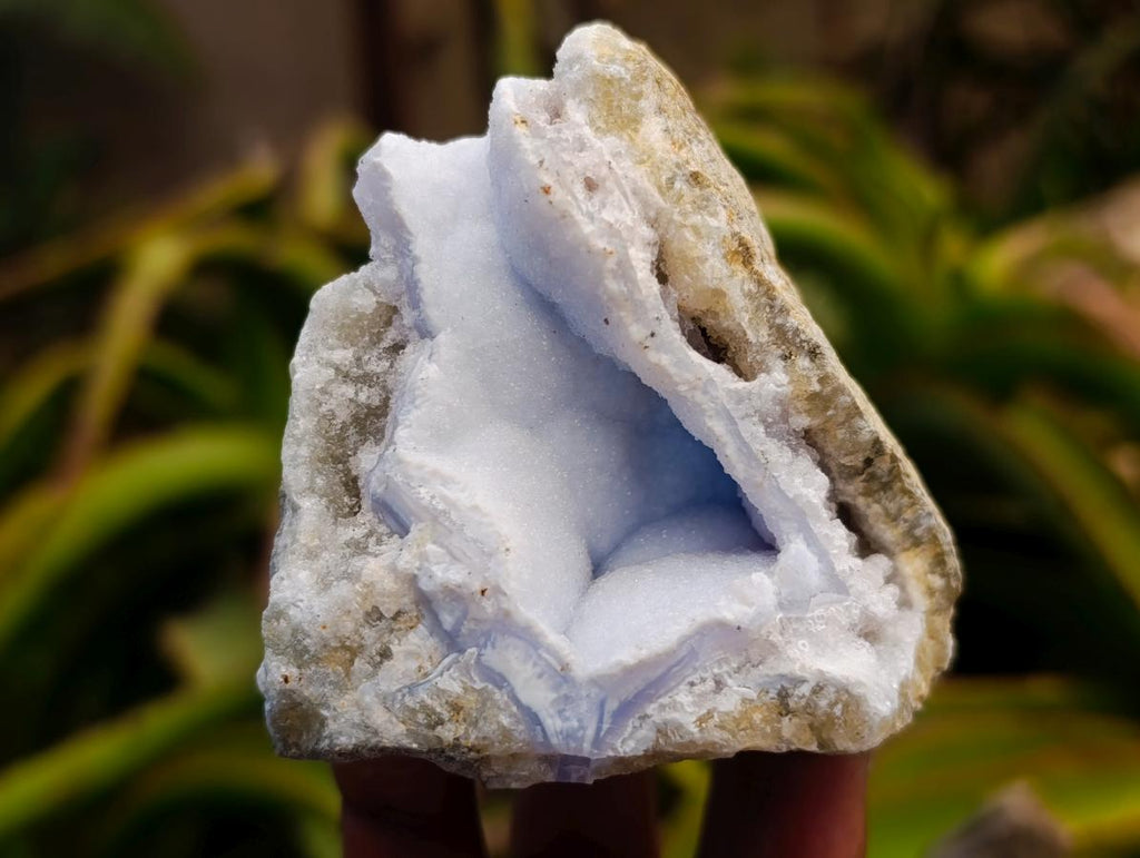 Natural Blue Lace Agate Geode Specimens x 12 From Nsanje, Malawi - Toprock Gemstones and Minerals 
