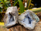 Natural Blue Lace Agate Geode Specimens x 12 From Nsanje, Malawi - Toprock Gemstones and Minerals 