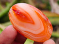 Polished Carnelian Agate Gemstone Galets x 35 From Madagascar - Toprock Gemstones and Minerals 