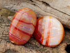 Polished Carnelian Agate Gemstone Galets x 35 From Madagascar - Toprock Gemstones and Minerals 