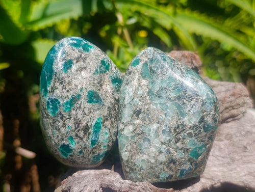 Polished Emerald Mica 'Mutokolite' Standing Display Pieces x 6 From Mutoko, Zimbabwe - Toprock Gemstones and Minerals 