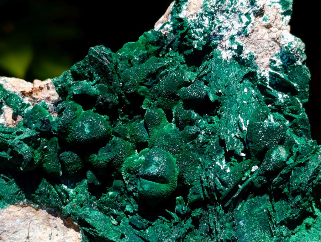 Natural Rare Malachite Pseudomorph Specimens with Associated Minerals x 2 From Kolwezi, Congo - Toprock Gemstones and Minerals 