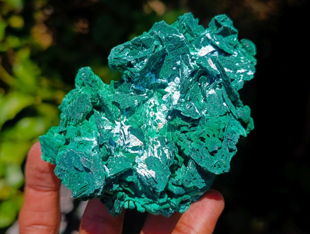 Natural Rare Malachite Pseudomorph Specimens with Associated Minerals x 2 From Kolwezi, Congo - Toprock Gemstones and Minerals 