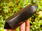 Polished Double Terminated Black Basalt Crystals x 12 From Madagascar - Toprock Gemstones and Minerals 
