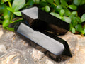 Polished Double Terminated Black Basalt Crystals x 12 From Madagascar - Toprock Gemstones and Minerals 