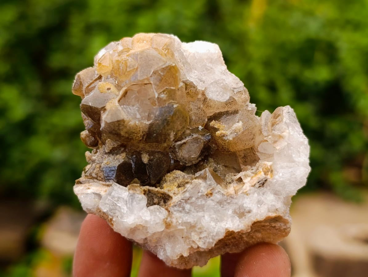 Natural Limonite Quartz Clusters x 35 From Solwezi, Zambia - Toprock Gemstones and Minerals 