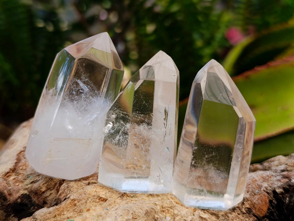 Polished Clear Quartz Display Crystals x 20 From Madagascar - Toprock Gemstones and Minerals 