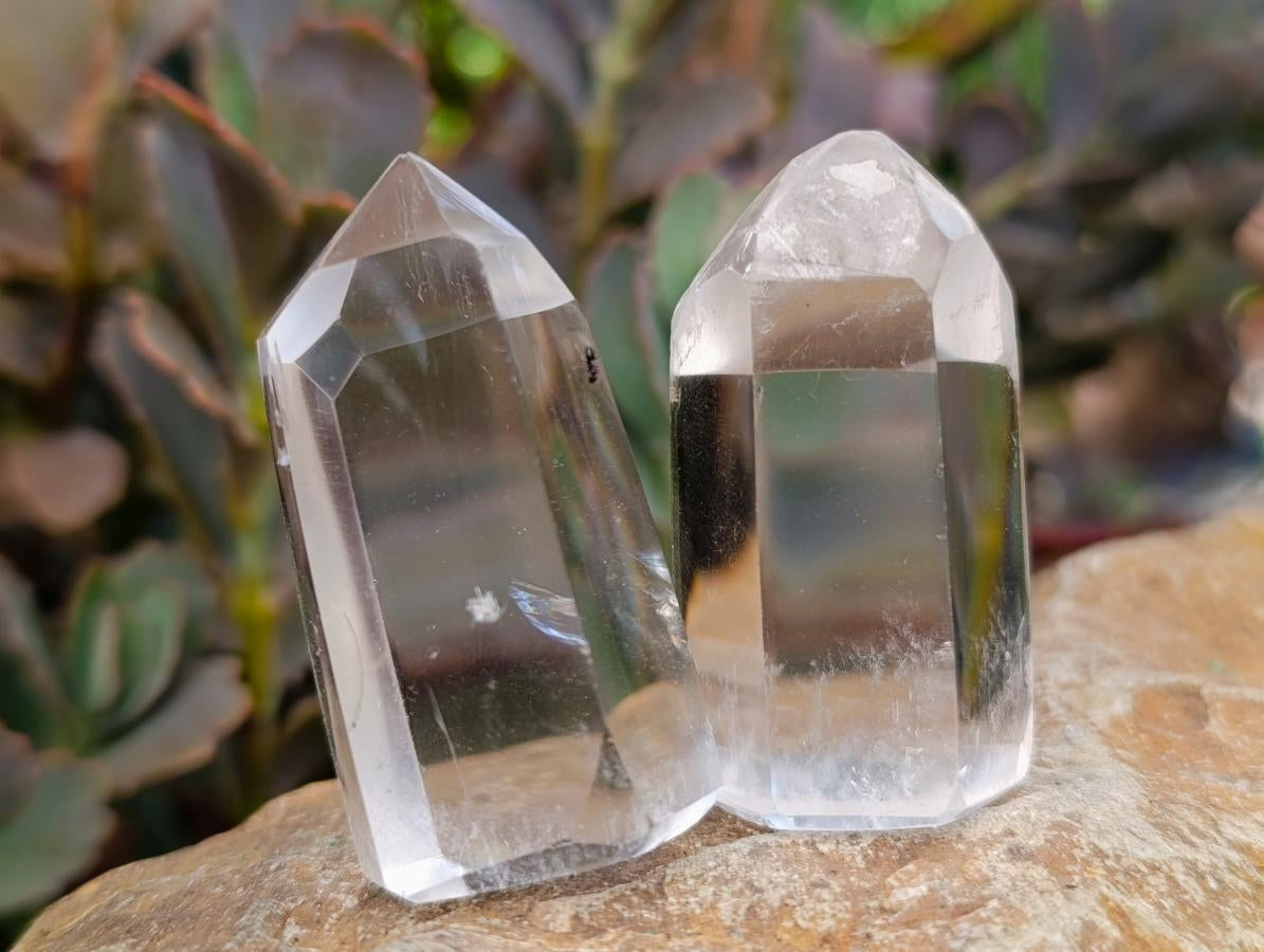 Polished Clear Quartz Display Crystals x 20 From Madagascar - Toprock Gemstones and Minerals 