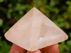 Polished Small Gemmy Rose Quartz Pyramids x 6 From Madagascar - Toprock Gemstones and Minerals 