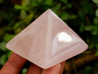 Polished Small Gemmy Rose Quartz Pyramids x 6 From Madagascar - Toprock Gemstones and Minerals 
