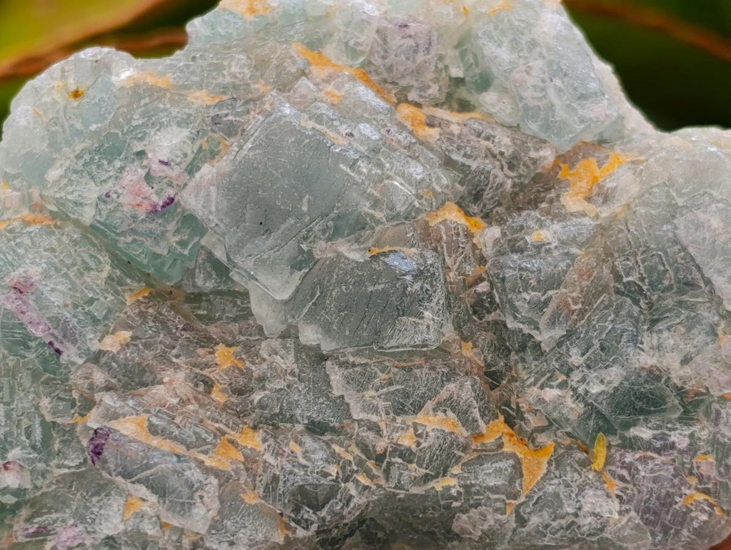 Natural Dark Green and Purple Cubic Fluorite Specimens x 4 From Uis, Namibia - Toprock Gemstones and Minerals 