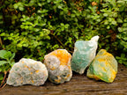 Natural Dark Green and Purple Cubic Fluorite Specimens x 4 From Uis, Namibia - Toprock Gemstones and Minerals 