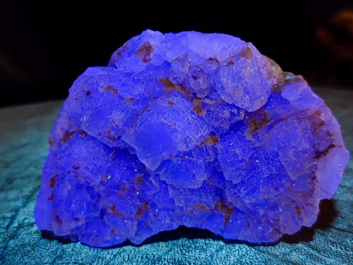 Natural Dark Green and Purple Cubic Fluorite Specimens x 4 From Uis, Namibia - Toprock Gemstones and Minerals 