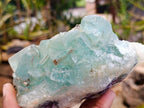 Natural Dark Green and Purple Cubic Fluorite Specimens x 4 From Uis, Namibia - Toprock Gemstones and Minerals 
