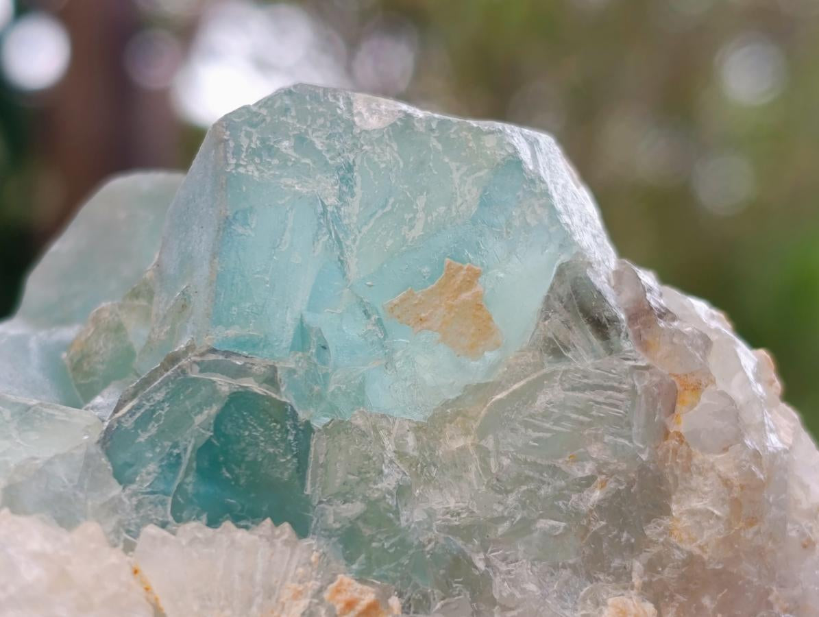 Natural Dark Green and Purple Cubic Fluorite Specimens x 4 From Uis, Namibia - Toprock Gemstones and Minerals 
