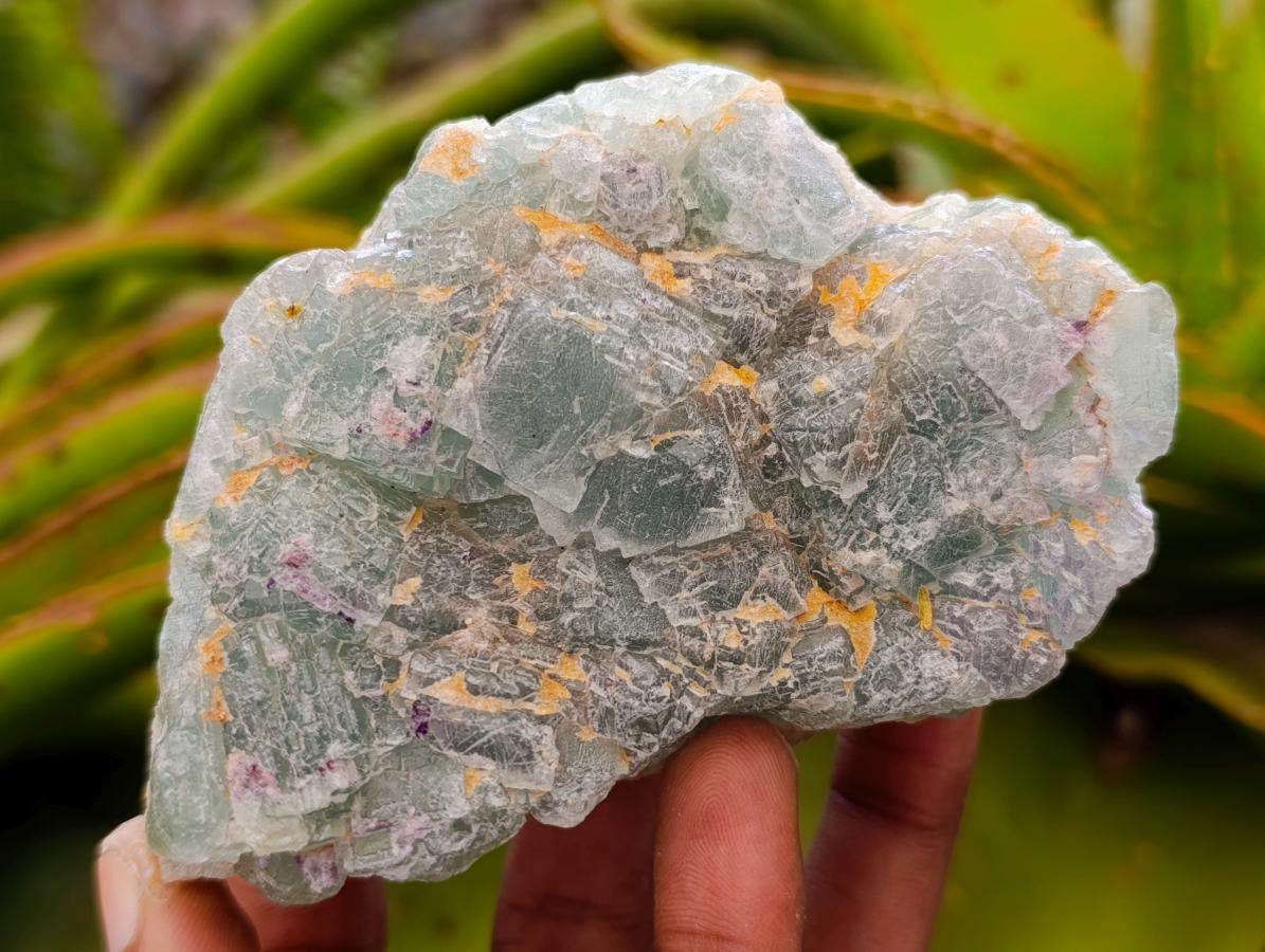 Natural Dark Green and Purple Cubic Fluorite Specimens x 4 From Uis, Namibia - Toprock Gemstones and Minerals 
