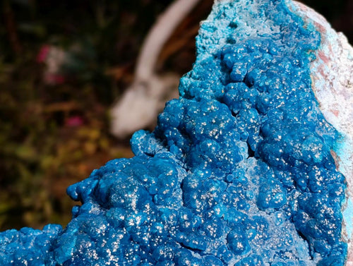 Natural XL Bright Blue Silica Chrysocolla Specimen x 1 From Kulukuluku, Congo - Toprock Gemstones and Minerals 