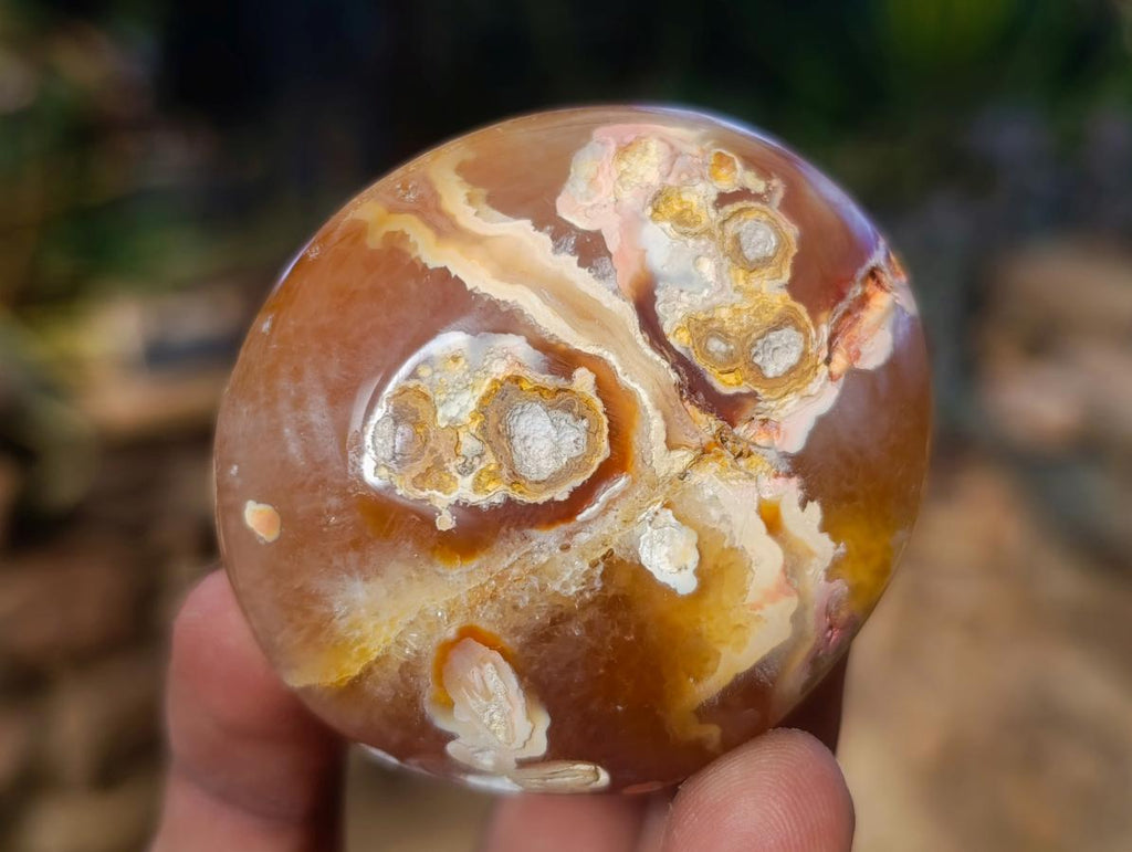 Polished Flower Agate Standing Display Pieces x 12 From Antsahalova, Madagascar - Toprock Gemstones and Minerals 